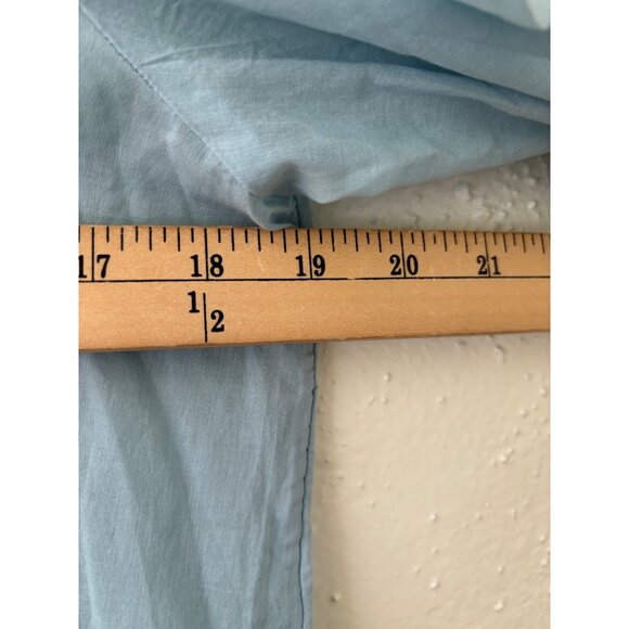 J.Crew Mercantile Light Blue Cold Shoulder Cotton Dress With Bell Sleeves - Picture 10 of 12